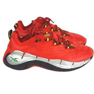 Reebok Zig Kinetica II Unisex Running Shoes Size 6.5 Vector Red Coal Yellow